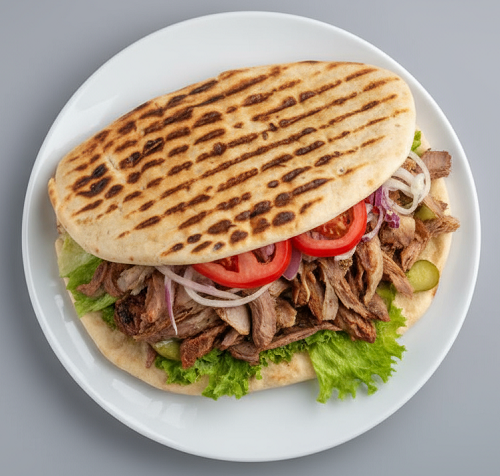 Lamb Doner In Pitta Bread 